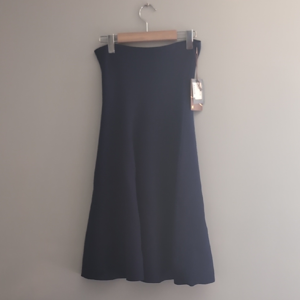 NWT Kerisma Blue Asymmetrical A-Line Skirt • Boutique Designer • Midi - Picture 5 of 13